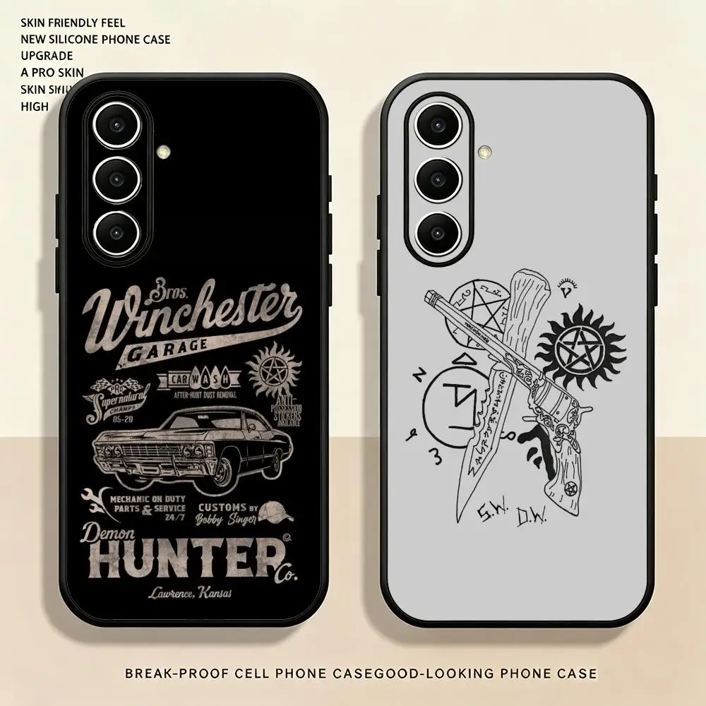 Hot cool Supernatural Phone Case For Samsung Galaxy S26 S25 S24 S23 S22 S21 S20 Plus Ultra Note20 Soft Black