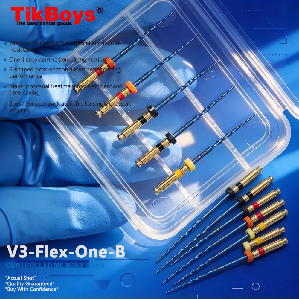 Dental Reciprocating Blue Heat Files R25 25mm Reciprocation Endo NITI File Dental Only One Files Dentistry Endodontic Instrument
