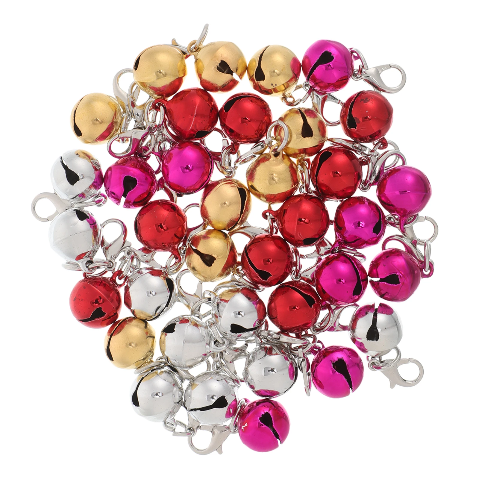 

36pcs Pet Collar Bells Colorful Accessories Cats Dogs Diy Decorative Charms Soft Sound Iron Material Multifunctional Pet