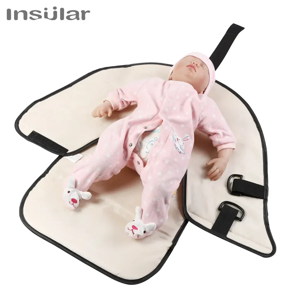 

Portable Baby Changing Mat Infant Multifunction Diaper Changing Pad Newborn 2 IN 1 Waterproof Changing Pad Cover Storage Bag