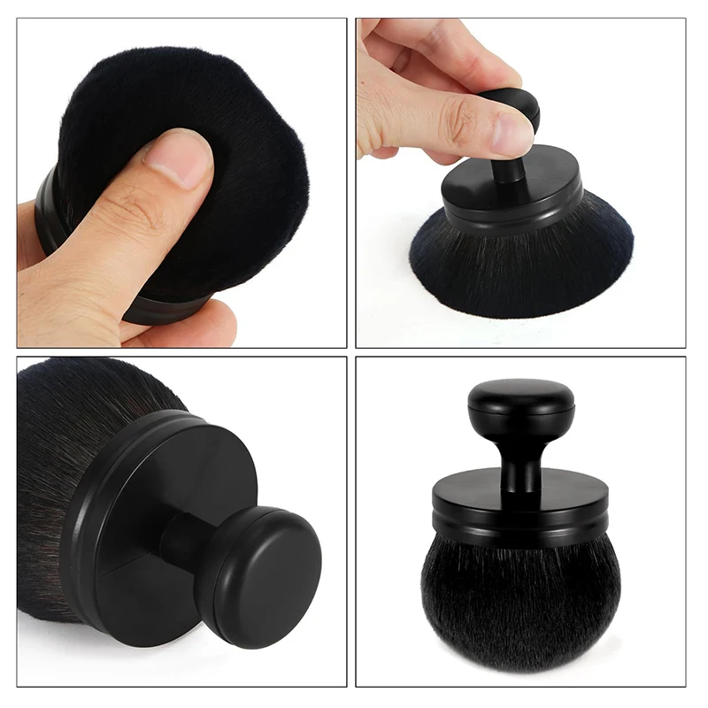 Brosse de maquillage pour le corps Extra Large, cheveux synthétiques doux, brosse Kabuki professionnelle, brosse de fond de teint à large tête pour auto-briquage