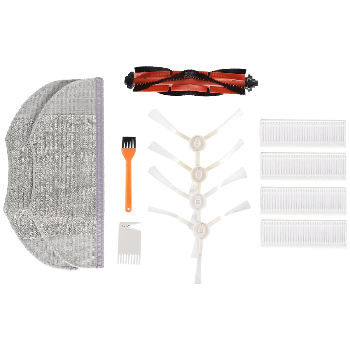 Top-r13 Buah untuk Xiaomi Mijia G1 Filter Sikat Samping Sikat Utama untuk Penyedot Debu Robot Xiaomi Mijia G1