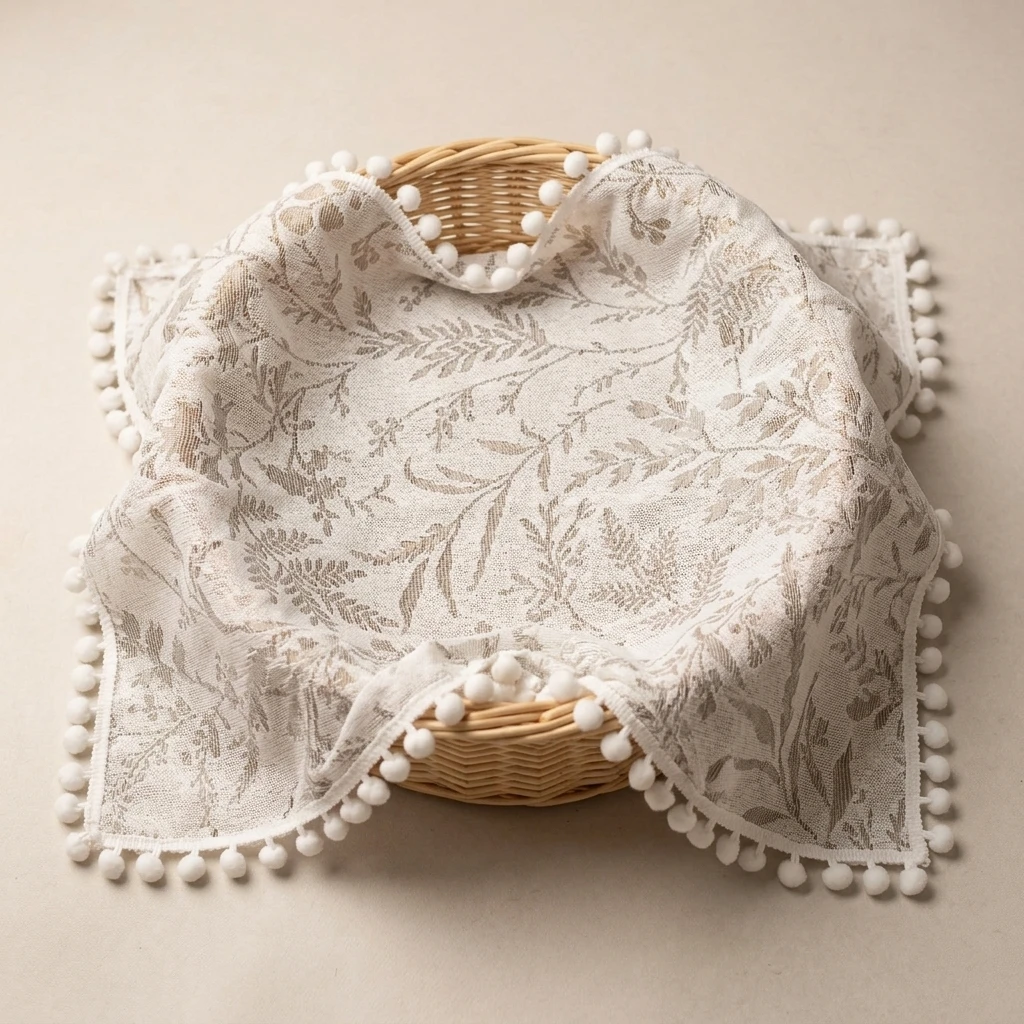 Neugeborenen-Fotografie-Requisiten: Spitzen-Decke, Weißer Hohlstoff, Vintage Romantischer Hintergrund, Korbfüller, Baby-Fotoshooting-Tuch