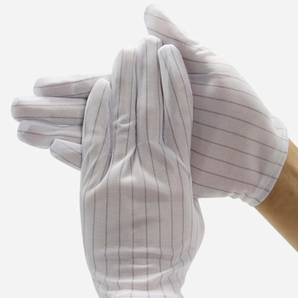 

10Pair Anti-Static Gloves High Quality Craftsmanship Dacron Fabric Breathable Workwear for Industrial Mechanical Applications