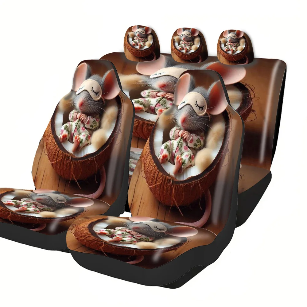 Seat Covers For Cars Featuring Designs For Halloween, Christmas, New Year, And Easter, Making A Great Gift For Friends. Includes