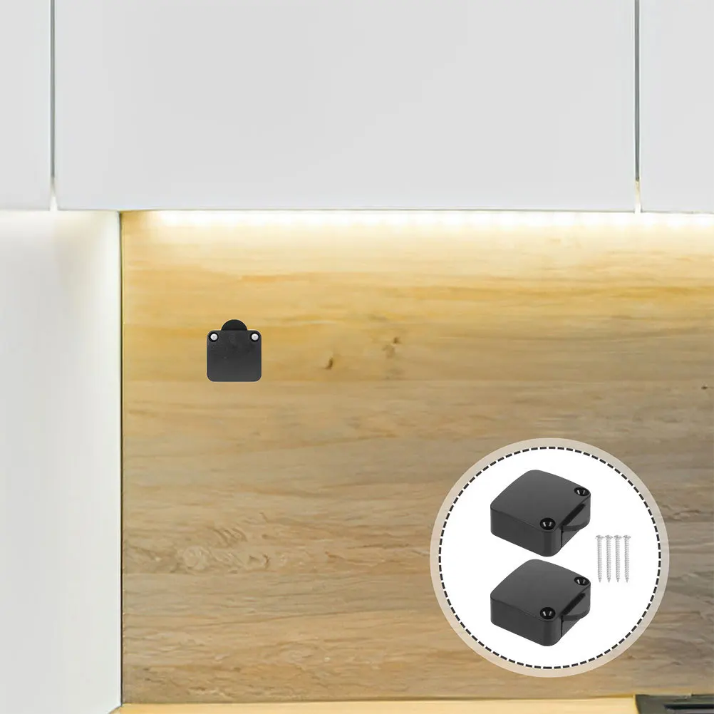 

2Pcs Cabinet Light on Off Switch Door Sensor for Closet Pantry Drawer Light Automatic Touch Lamp Control Sturdy Copper ABS