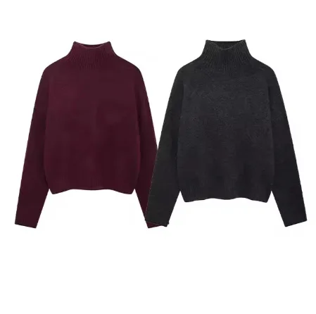 Рисунок 5 - Женский элегантный бордовый вязаный пуловер