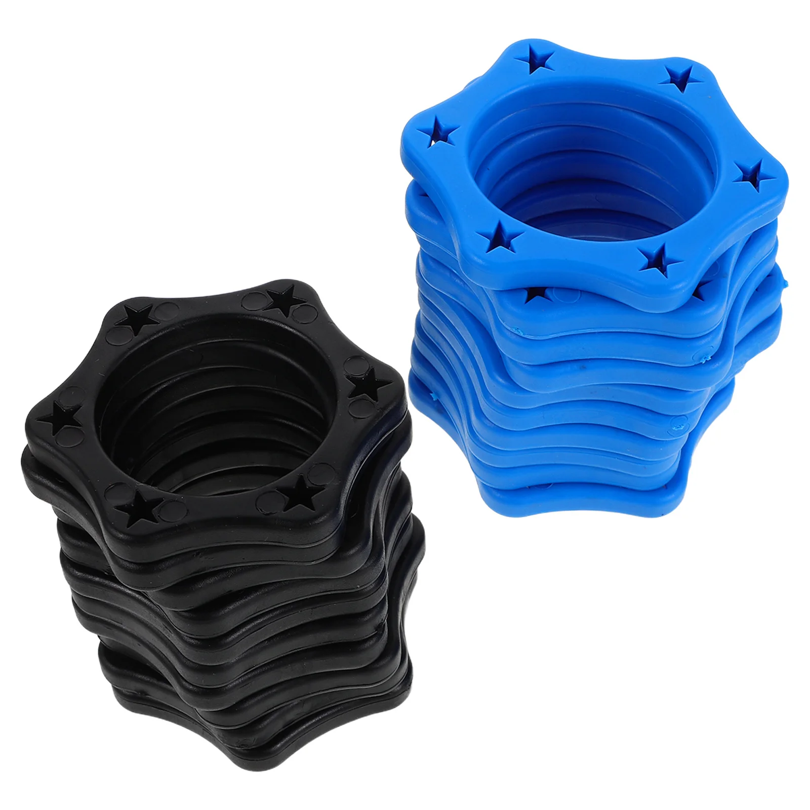 

20Pcs Microphone Anti-Roll Rings Silicone Hexagonal Protector Mic Sleeve Handheld Mic Accessories for Studio Ktv Dj Party Use