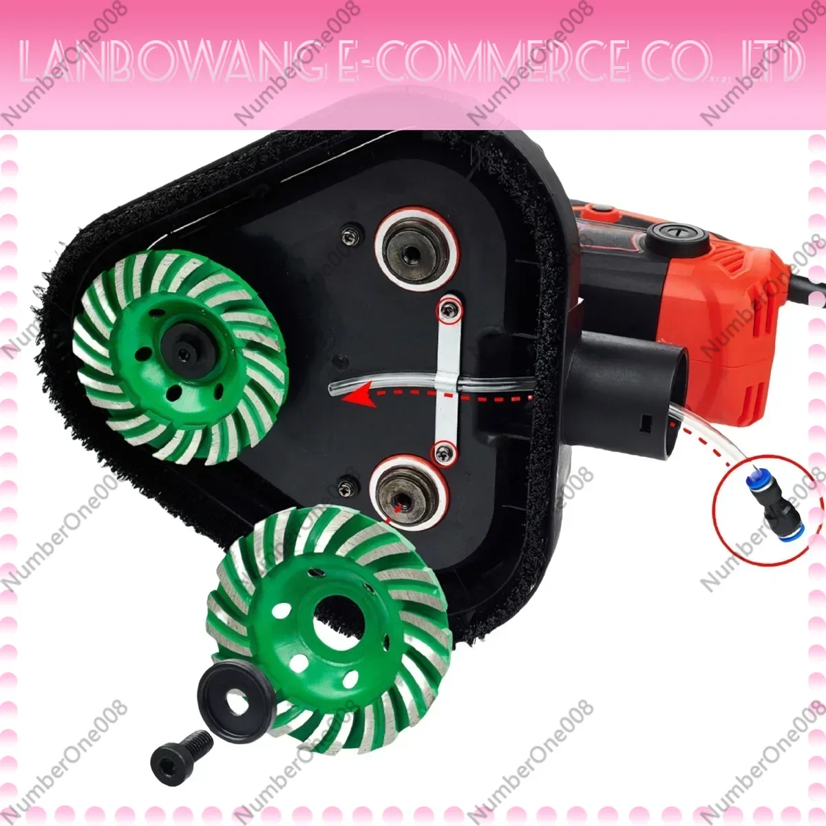 Electric Three Head Concrete Grinding Machine Planetary Floor Grinder 220V 380V for Industrial Floor Polishing