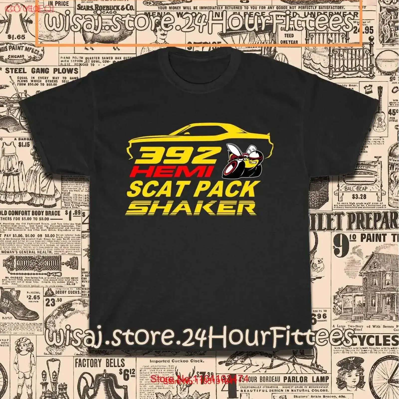New Scat Pack Challenger Shaker Logo Men's T Shirt American Size S 5XL vintage Washed Stretched Casual Soft Slightly