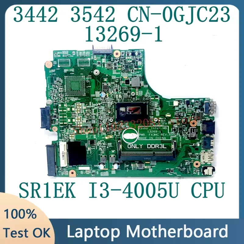 

13269-1 FX3MC For Dell Inspiron 3442 3542 3443 3543 5748 5749 Laptop Motherboard With 2957U i3 i5 i7 CPU UMA DDR3L 100% Work