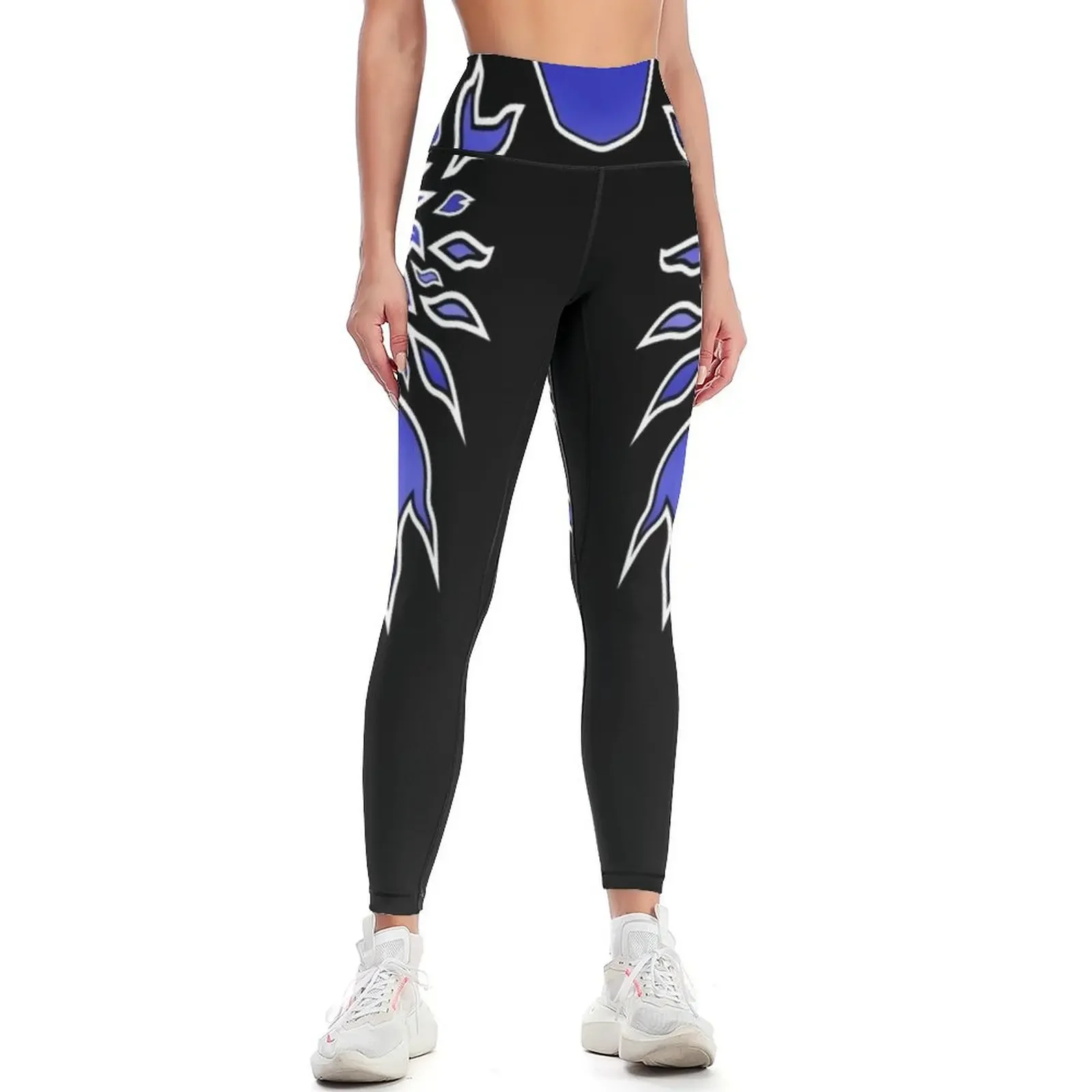 

You Think You Know Me Black/Blue SSeries "02 Leggings gym's clothing jogging pants for fitness Golf wear Womens Leggings