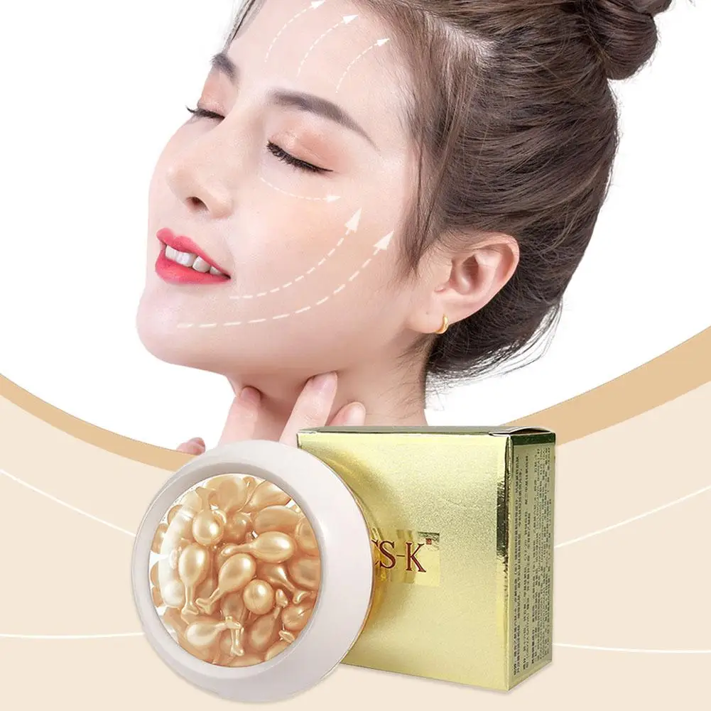 Fullerene Placenta Capsule Essence Facial Brighten Serum Anti-Wrinkle Nourishing Moisturizing Hyaluronic E Acid Vitamin Ski N5B8