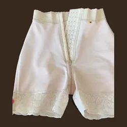 Shorts femininos para elevação de bumbum, fajas emagrecedoras, renda, levantador de bumbum, curvas encantadoras, cueca pós-parto, 3 ganchos, controle de barriga