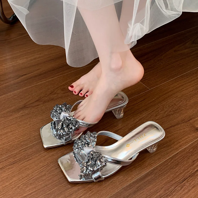 

Casual Summer Wear Temperament High Heels For Women's Shoes Versatile One-Liner Fashion Shoes For Women's Elegant Comfortable