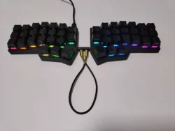 Corne Crkbd V4.1 Split Keyboard Customized RGB Hot Swap Wired Corne Split Mechanical Keyboard Ergonomic for Vial MX Choc V1 V2