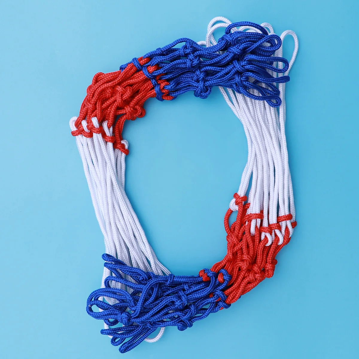 

2 Pcs Basketball Net Bag Weather-resistant Multicolor Braided Red for Sports Blue
