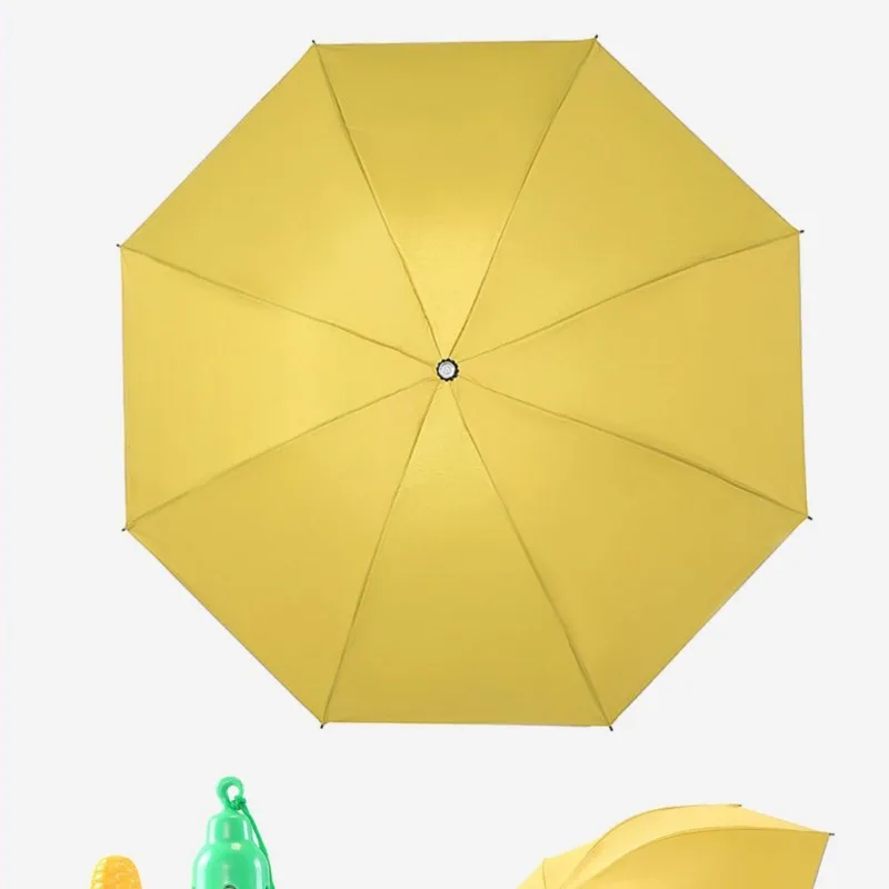 

Carrot Corn Eggplant Shaped Umbrella Rainy and Sunny Umbrella Creative 8-Bone Umbrella Silver Vinyl Sunscreen Umbrella ZG941