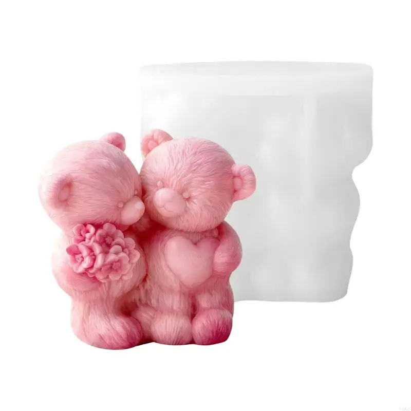 

Durable Silicone Mould Making Mold With Realistic Bear Couple Sculpture Y5GB
