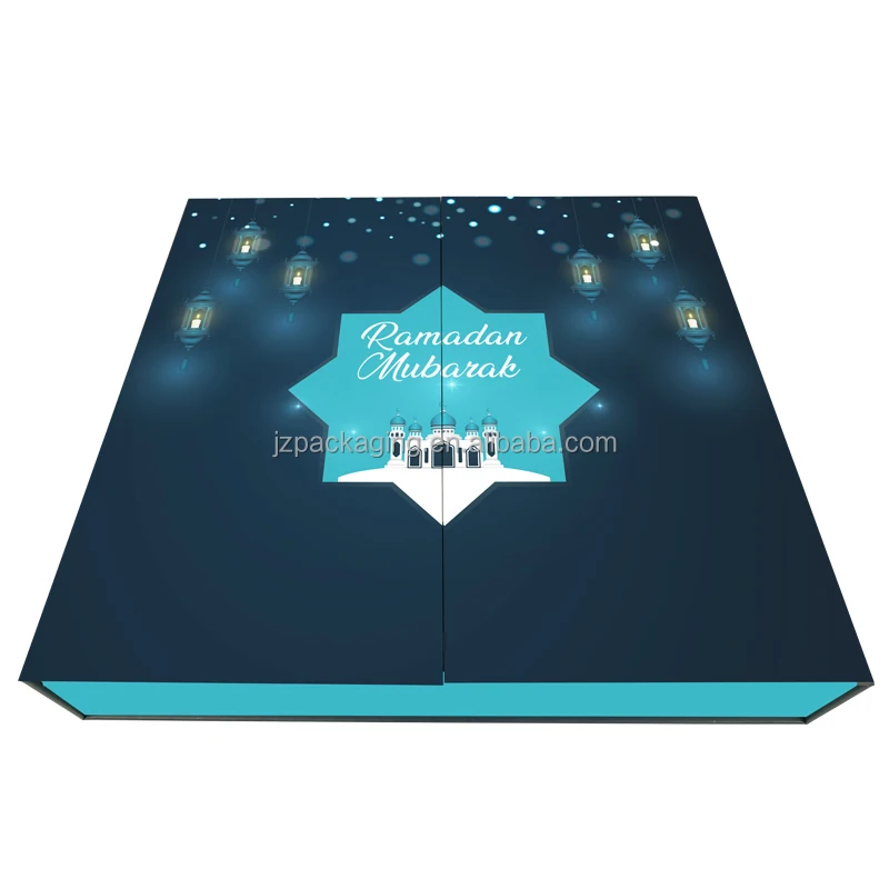 Customization.Customization.Handmade Custom Durable Cardboard Advent Calendar Boxes UV Advantage Foil Wholesale Price Ramadan Ch