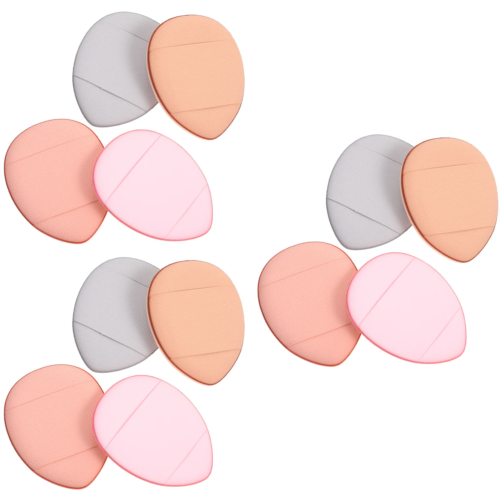 12 Pcs Mini Puff Sponge Pad Eyeshadow Applicators Blender Makeup Tools