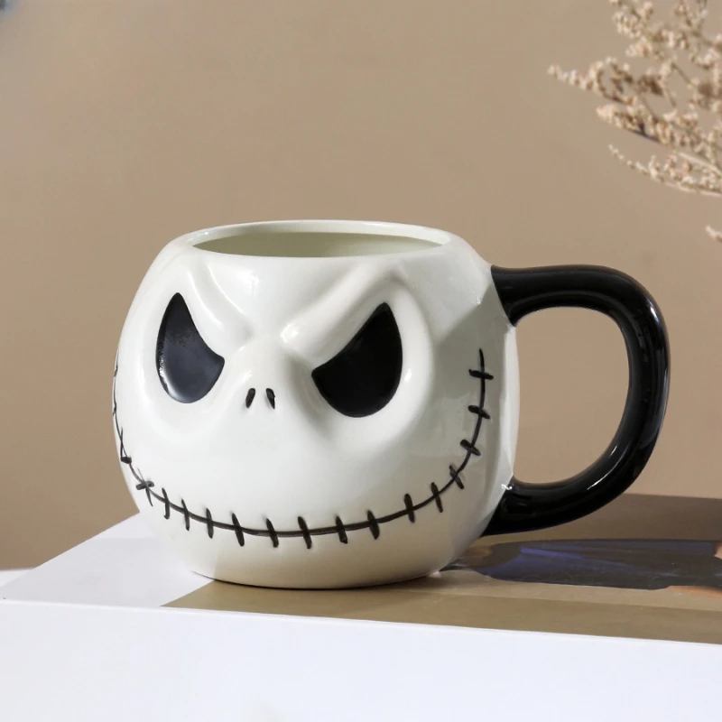 Disney The Nightmare Skellington Men Women Creative Coffee Mugs Kids Water Cup Before Christmas Ceramic Mugs Cartoon Figure Jack