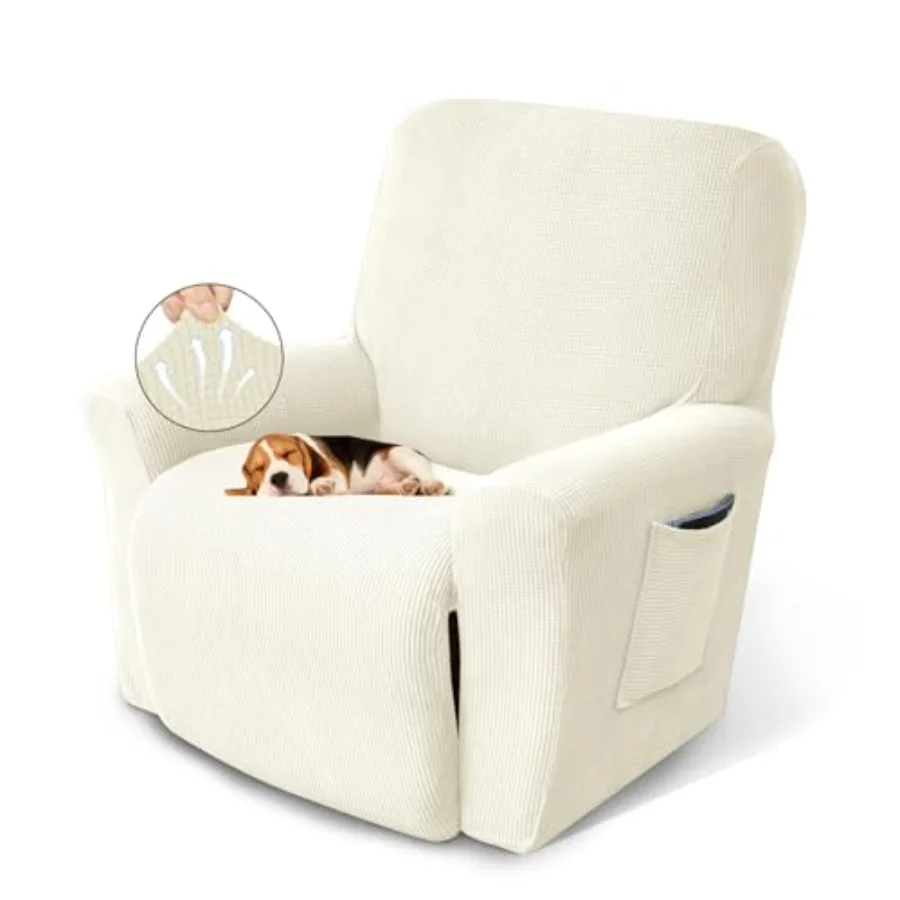 

Recliner Chair Covers Lazy Boy Recliner Covers Stretch Couch Cover Slipcovers 1 Pcs Furniture Protector with Elastic Bottom for