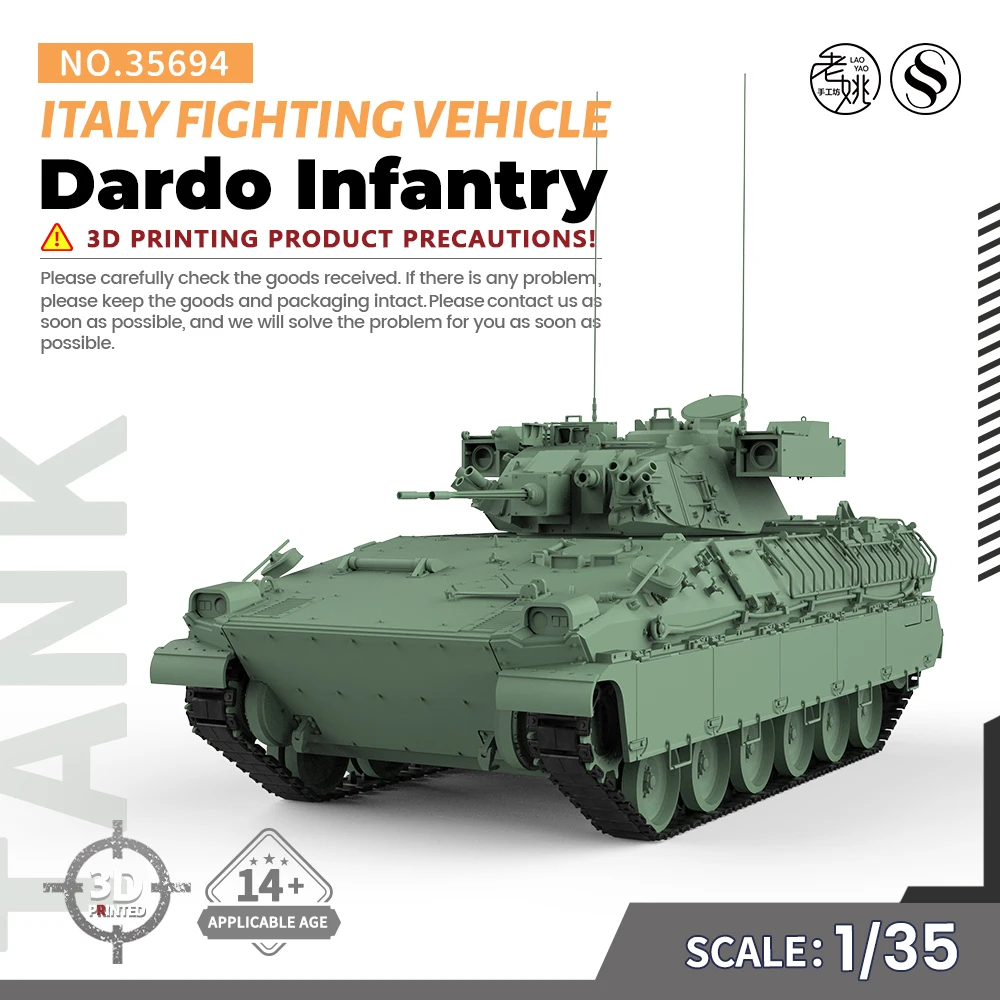 SSMODEL SS35694 1/35 Military Model Kit Italy Dardo Infantry Fighting Vehicle