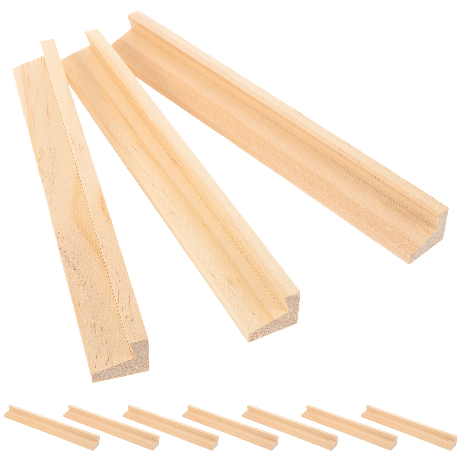 

10 Pcs Letter Base Ornament Woodsy Decor Stand Crafts Desktop Ornaments for Letters Display Batten Support Bracket