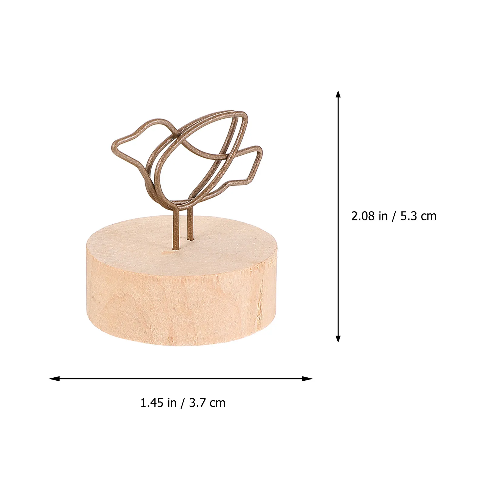 15Pcs Wooden Base Cards Clip with Tree Design Photo Holder Memo Clamp for Wedding Birthday Party Table Number Name
