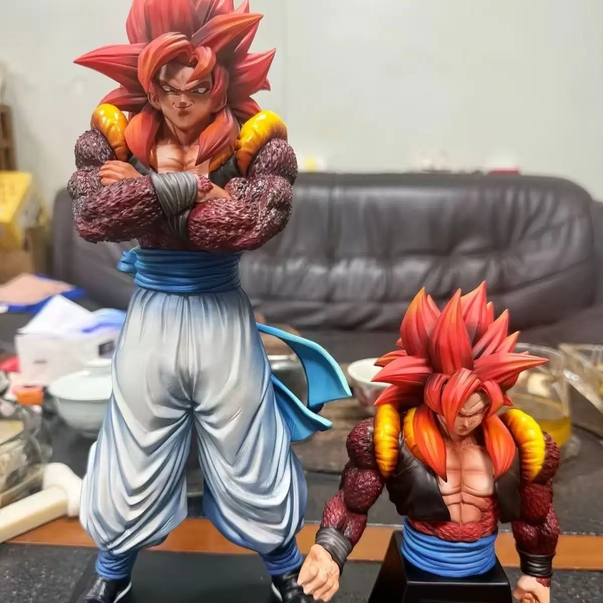 YS Statue Dragon Ball Ssj4 Gogeta Figur mit Austauschbarem Körper Super Saiyan 4 Gogeta PVC Actionfiguren Sammlermodell Spielzeug Geschenke – Detail 7
