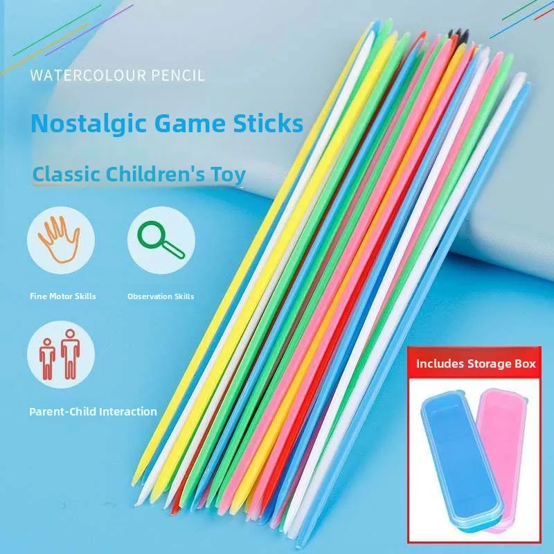 

Children's Toy Plastic Rods Eonal Game Sti Piing 80s Nostaic Small Rods Parent-Child Interaction Table Game