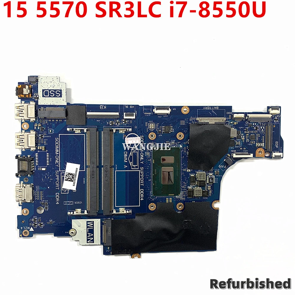 

Refurbished For DELL Inspiron 15 5570 Laptop Motherboard CAL60 LA-F114P DDR4 CN-0V4K03 0V4K03 V4K03 i7-8550U CPU 100% Tested