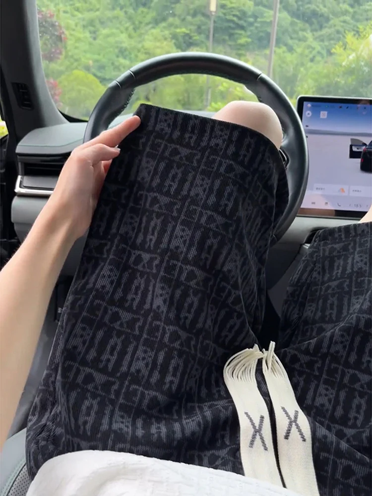 

Men's Spor ort orts Summer Outdoor Wear Woven Dstring Loose Feel Five-Quarter Length Casual Pants Youth Faion