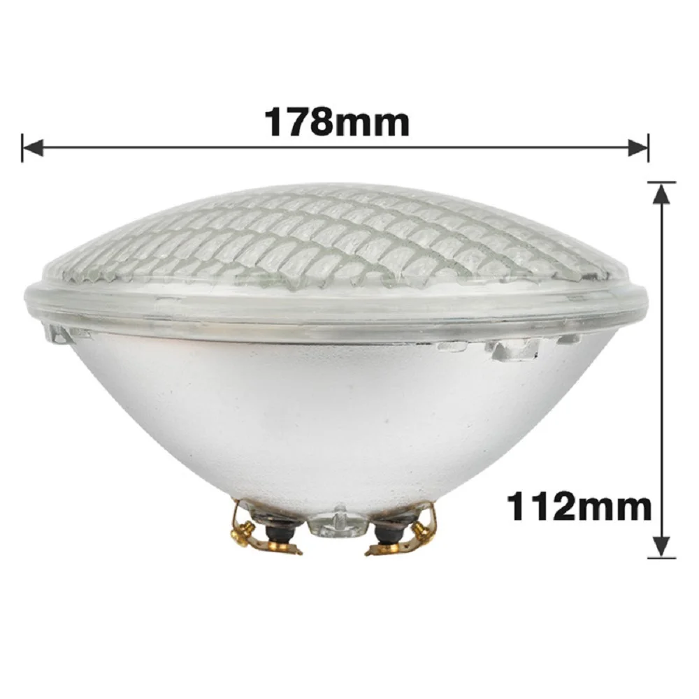 Luz submersível LED com controle remoto, lâmpada subaquática RGB, luz de piscina, multi cor, ao ar livre, AC12, IP68, PAR56