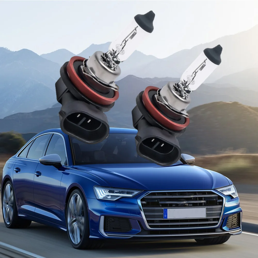 

1/2pcs H11 Xenon White Halogen Car Light Bulbs 12V 55W Car Front Bumper Fog Light Daytime Running Drive Lamp