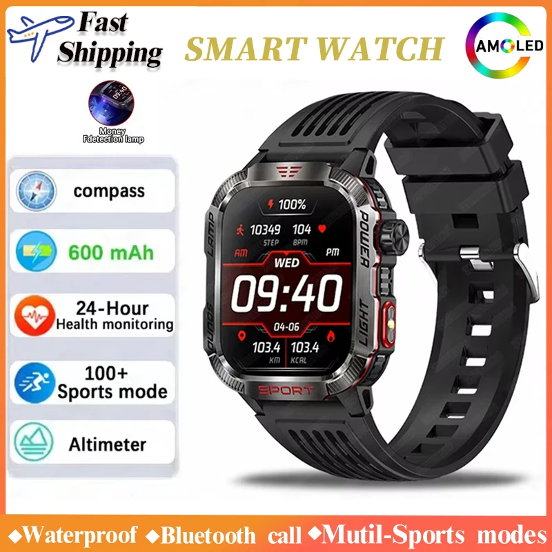 

Xiaomi Mijia Smart Watch Men Bluetooth Call Waterproof 600mAh Smartwatch Heart Rate Monitor Outdoor Sports Fitness Wristwatch