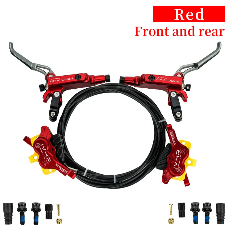 Iiipro Iv4r 4 Zuiger Schijf Hydraulische Rem Mtb Am Dh Fiets Rem 82/145Cm Cnc Tech Minerale Olie Voor Mountain Xc Klimmen Fiets