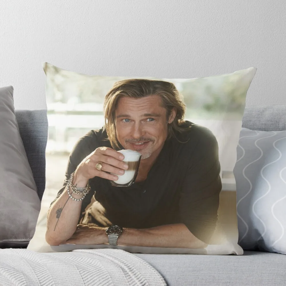 

Brad Pitt Illustration Throw Pillow Christmas Pillow Cases Decorative Cushion Luxury Sofa Cushions