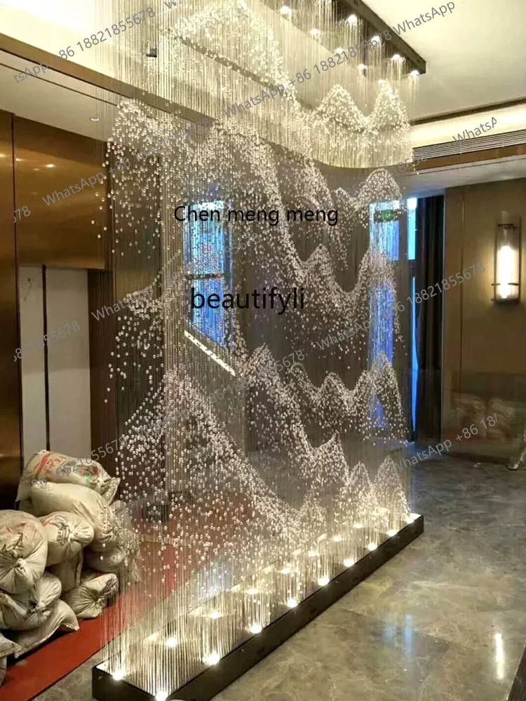 

ss7486 Hotel Lobby Sales Office Entrance Chandelier Personalized Creative High Mountain and Flowing Water Screen Lamp