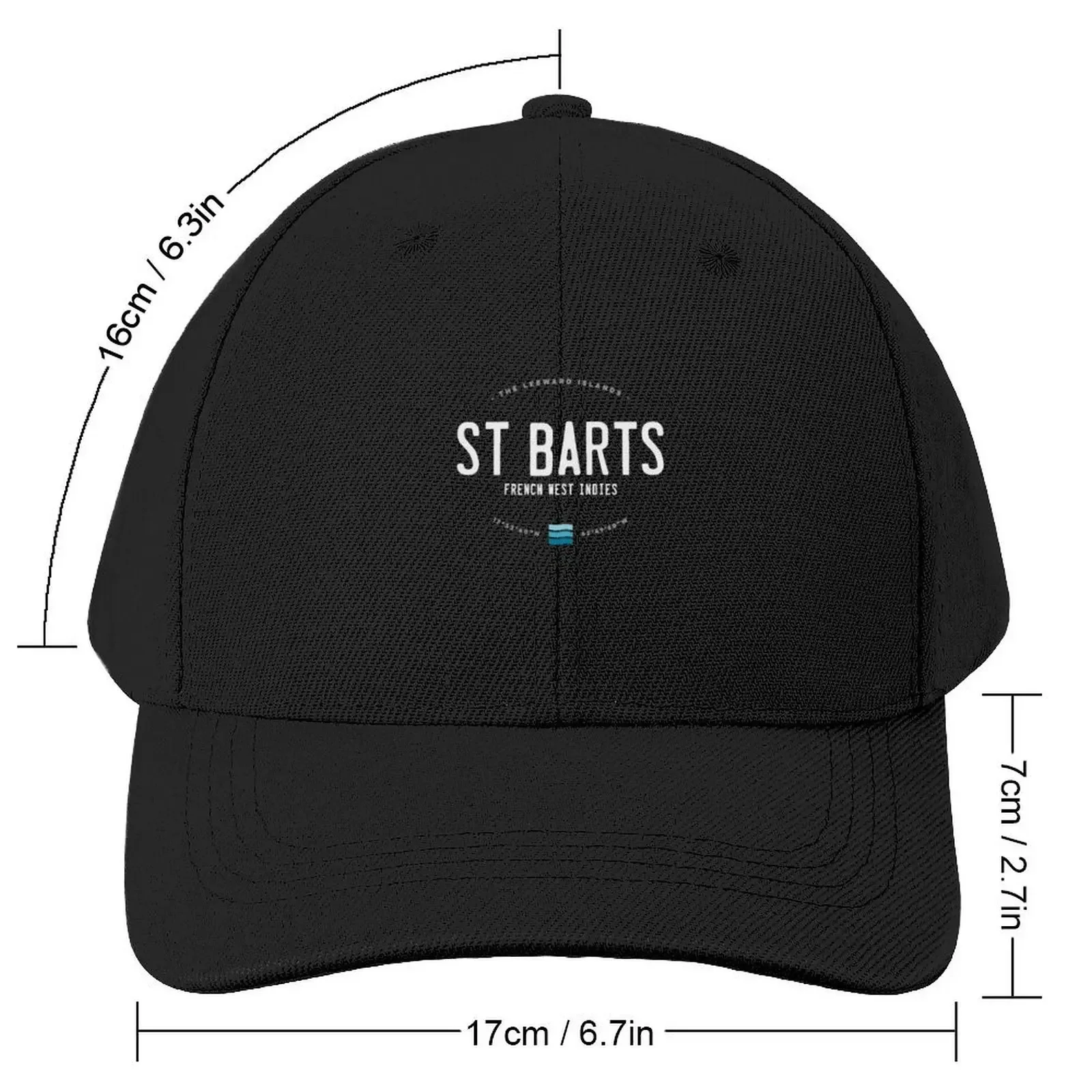 St Bart'S Beach Waves Baseball Cap tea Hat Ball Cap Rave New In The Hat Hats For Men Women's