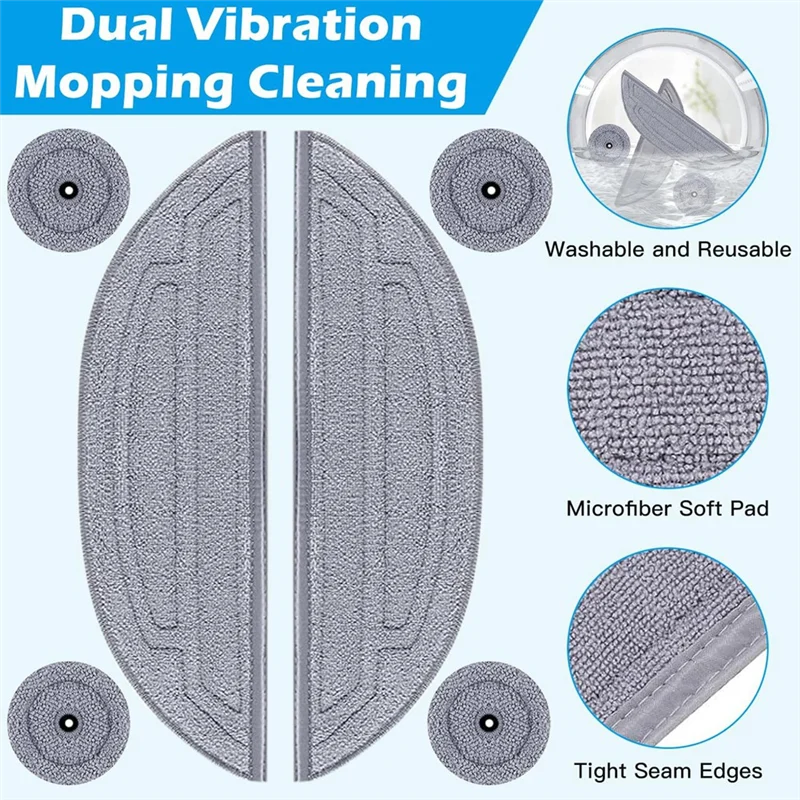 ABVI-액세서리 부품 Roborock S8 Maxv 울트라 진공 청소기 부품 메인 사이드 브러시 HEPA 필터 걸레 천 먼지 봉투