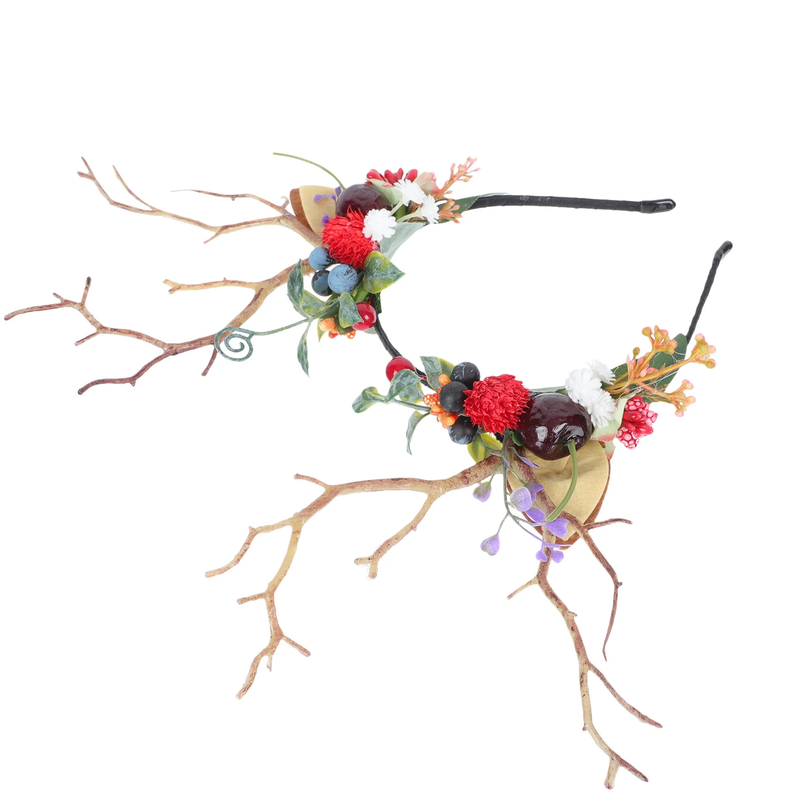 Headband Antler Child Hairbands Reindeer Antlers Hoops Artificial Fruit Party Supply