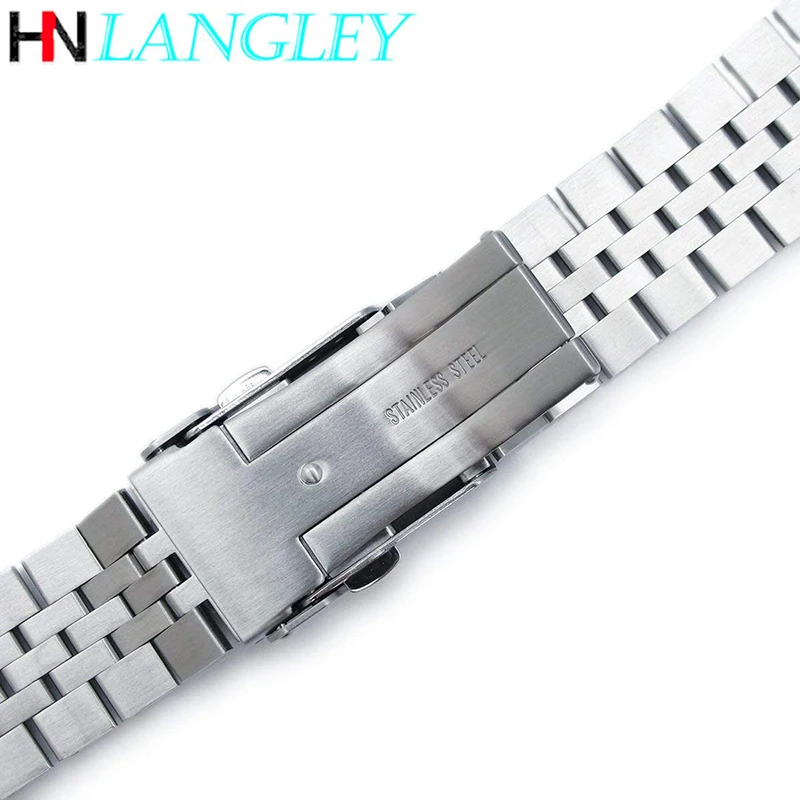 Quick Release Remove Links Screw Design Stainless Steel Watch Band Premium Solid Buckle 20mm 22mm 24mm Bull Ring Watch Strap