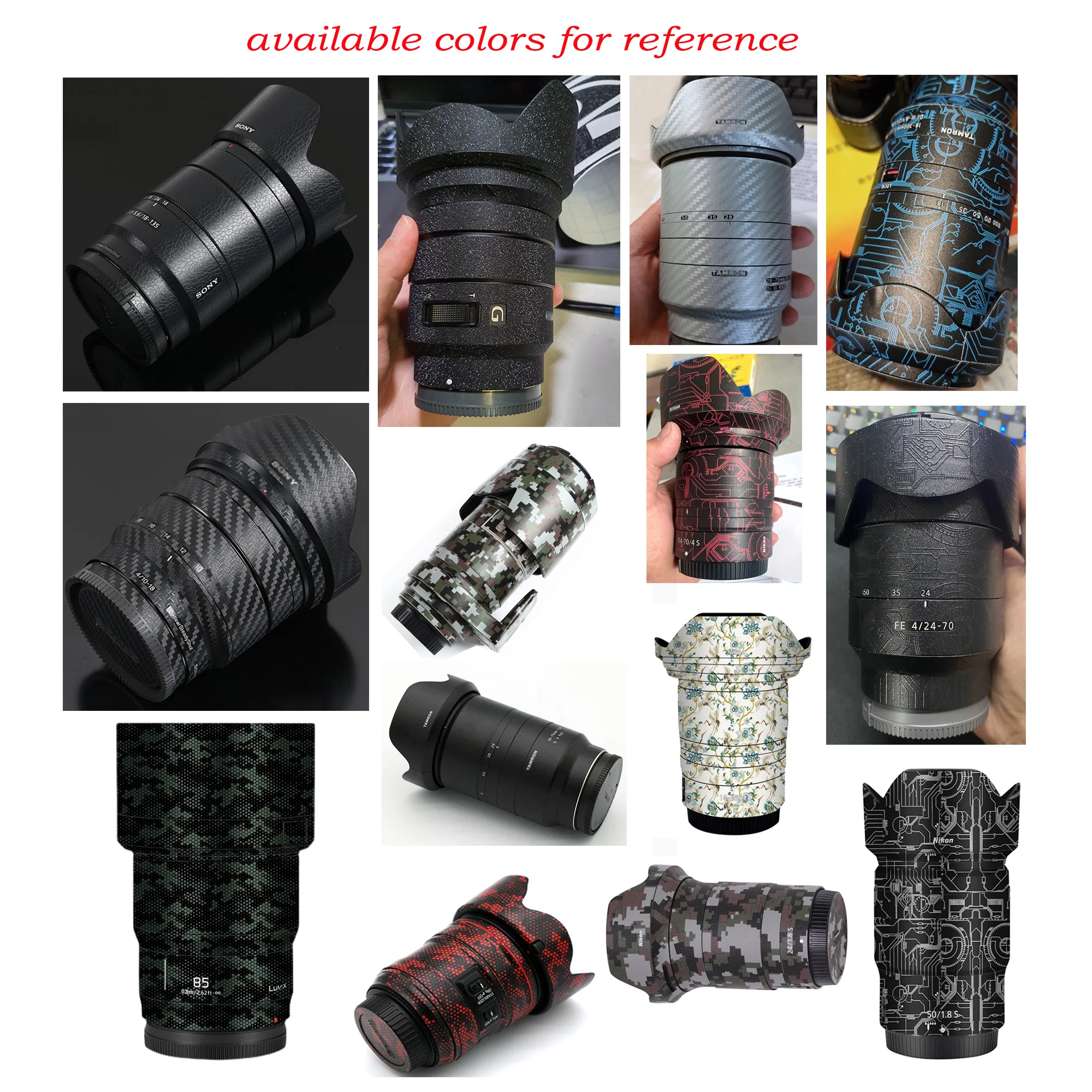 스크래치 방지 보호 카메라 렌즈 스티커 스킨, 캐논 RF24-105 RF18-150 RF24-240 F4 24-70 F2.8 RF14-35 15-35 보호대 필름