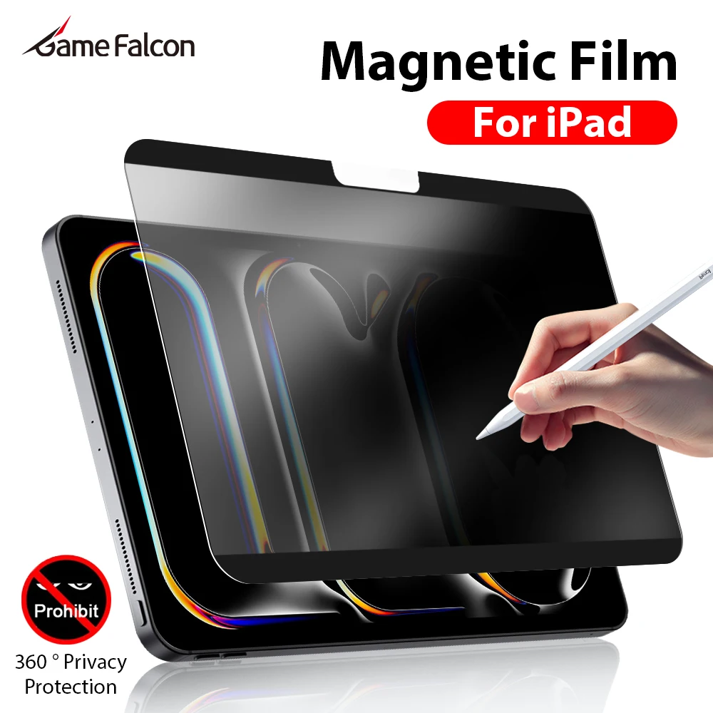 

Anti Peeping Magnetic Film For iPad A16 Pro 13 11th M4 M5 12.9 10 9 9th 10th Gen Air 11 M3 M2 5 4 Mini 6 7 2025 Screen Protector