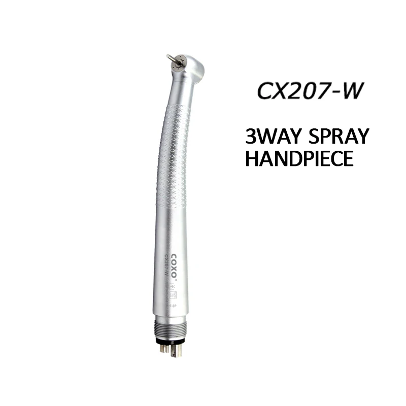 

COXO CX207-W Dental High Speed Handpiece 3way Spray High-speed Air Turbine Handpiece Push Button Dentist Tool