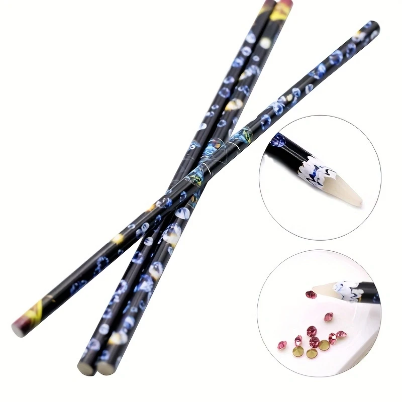 Nail Art Dotting Pencil Rhinestone Picker Contactless Pick up Tool for Crystal Wax Pencil for Stones Nails Accessories and Tools