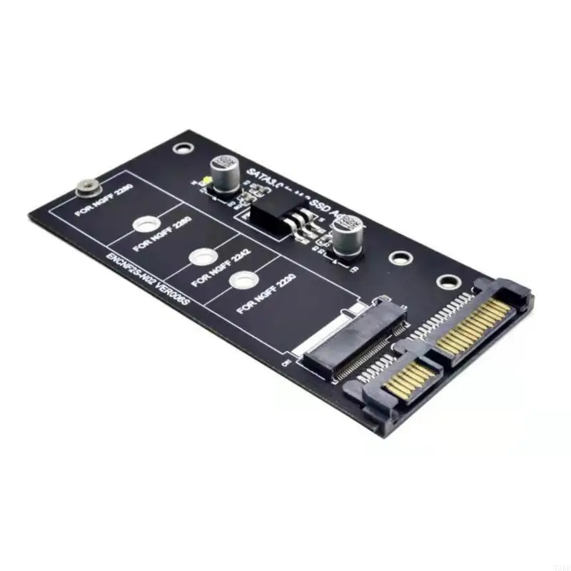 T3EE M.2 to SATA3 NGFFs SSDs Conversion Card for 6Gbps Data Transfer Across Various Devices