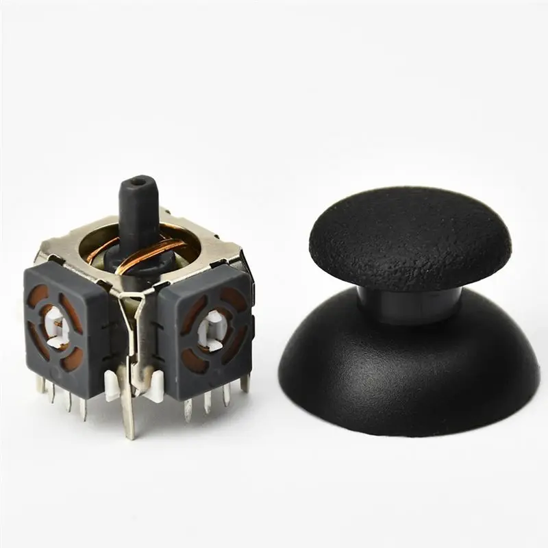 Leading-30PCS 3D Joystick Potentiometer+Joystick Cap For PS2/ 360 Game Controller 3D Analog Joystick B10K For 360